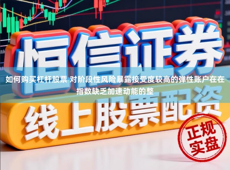 如何购买杠杆股票 对阶段性风险暴露接受度较高的弹性账户在在指数缺乏加速动能的整